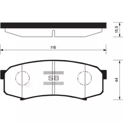 Колодки Тормозные Задние SANGSINBRAKE SP2040