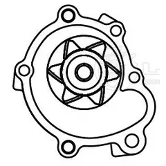 Насос водяной для а/м Toyota Hilux (83-) 1.8i/2.0i/2.2i/Great Wall Safe (01-) 2.2i LUZAR LWP 1921